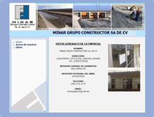 Tablet Screenshot of minargrupoconstructor.net
